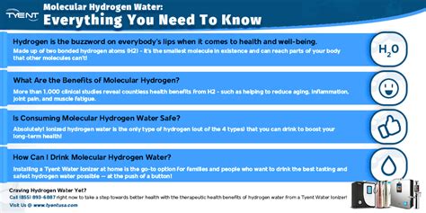 Everything You Need to Know About Molecular Hydrogen Water - TyentUSA ...