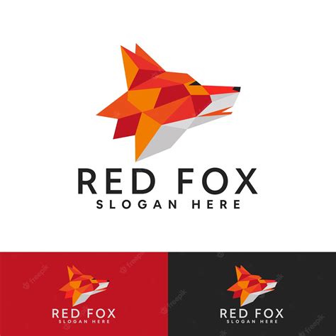 Premium Vector | Red Fox Modern Logo Template