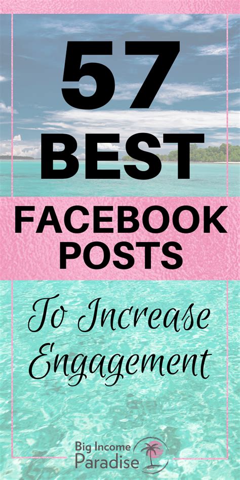 60 killer facebook post ideas to help you increase engagement – Artofit