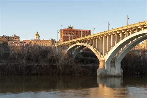 Downtown area of Fairmont in West Virginia taken over the river – Stock Editorial Photo ...