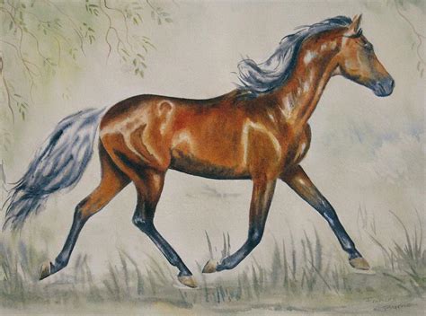 Chestnut Horse Painting Painting by Frances Gillotti | Fine Art America