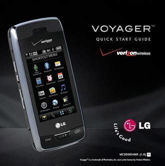 Verizon's LG Voyager quick-start guide - check out the LG Voyager's ...