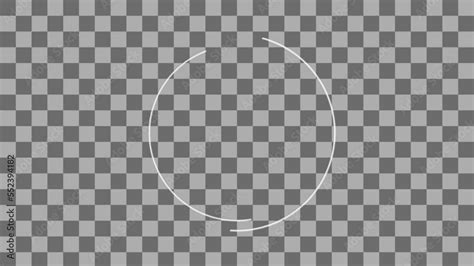 Rotating Circle Border animation on Transparent background. Green ...