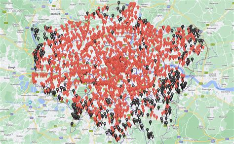 Map Showing Where London's ULEZ Camera Are Located - Brilliant Maps