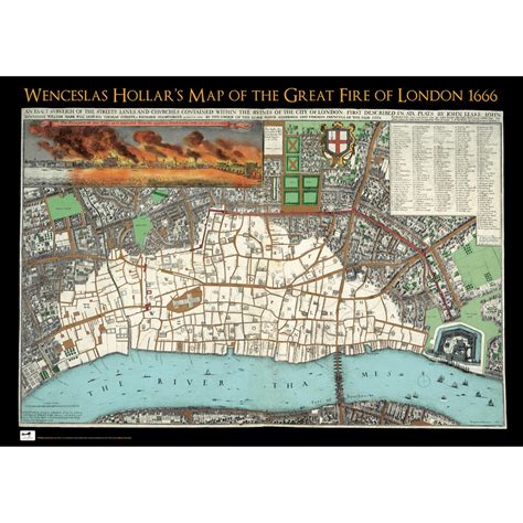 Great Fire of London Map