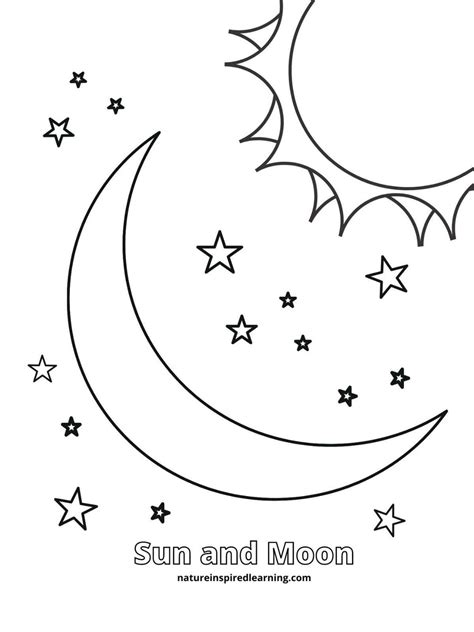 Printable Moon Coloring Sheets | Moon coloring pages, Star coloring pages, Coloring pages