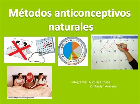 Métodos anticonceptivos naturales