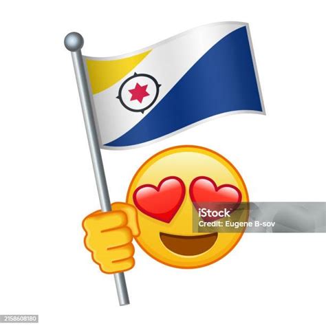 Emoji With Bonaire Flag Large Size Of Yellow Emoji Smile Stock ...