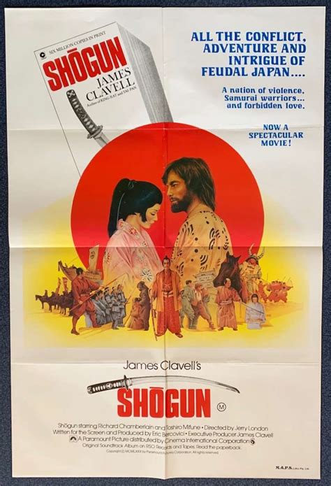 All About Movies - Shogun 1980 One Sheet Movie Poster Richard Chamberlain James Clavell