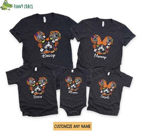 Elevate Your Halloween with Matching Disney Family Halloween Shirts ...