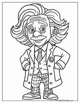 Famous Scientist Coloring Pages sketch template