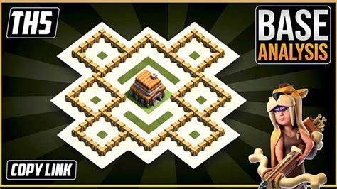 NEW Best TH5 HYBRID/TROPHY Base 2023!! COC Town Hall 5 (TH5) Trophy Base Design - Clash of Clans ...