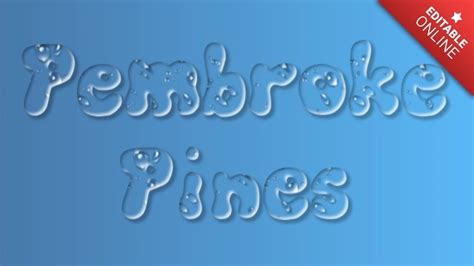 Pembroke Pines | Text Effect Generator