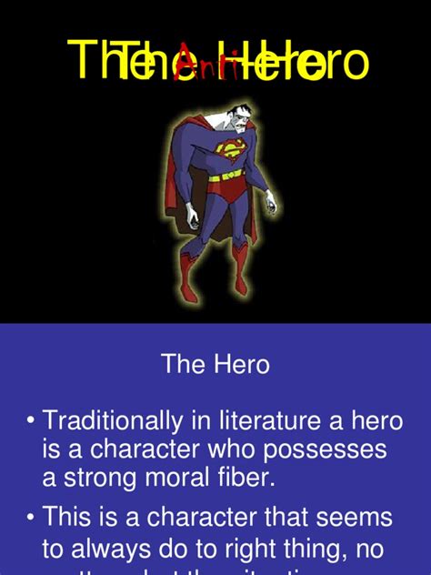 D49860 Anti Hero | Hero | Fiction & Literature