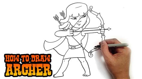 How to Draw Clash of Clans - Archer