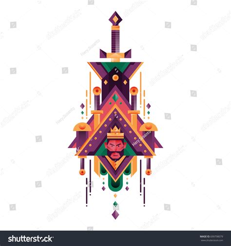 Angry King Stock Vector (Royalty Free) 699798079 | Shutterstock