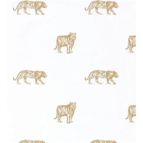 Eye of the Tiger Wallpaper by Caselio Nursery Wallpaper | Chairish