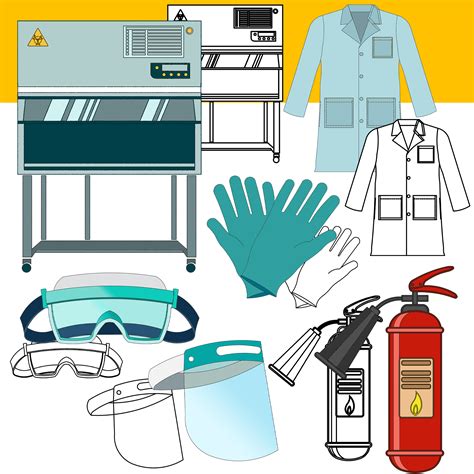 Science Lab Safety Equipment Clipart | Chemistry Lab Safety Signs ...