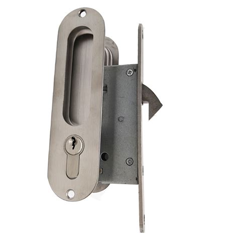 SSS Stainless Steel 304 square Diy Sliding Door Lock with Key euro profile sliding door lock ...