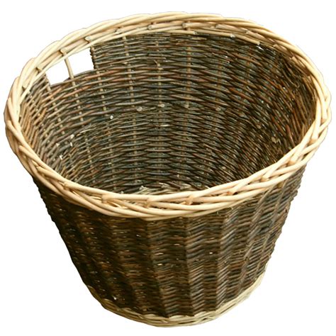 Red Hamper Round Rustic Log Basket | Wilko