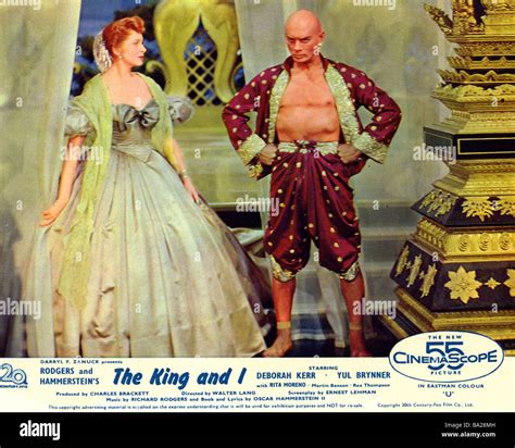 THE KING AND I 1956 TCF film with Yul Brynner and Deborah Kerr Stock ...