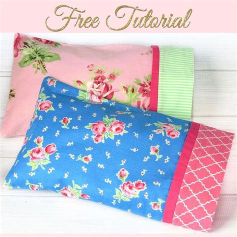 How to Make a PILLOWCASE | Easy Pattern in 3 Sizes | TREASURIE | Pillow ...