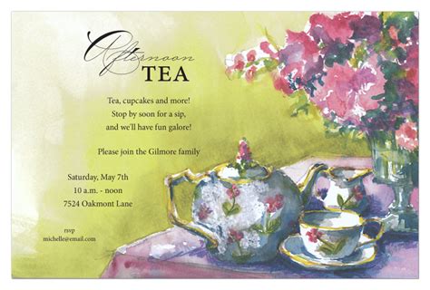 Get Printable Tea Party Invitations Free Images | US Invitation Template