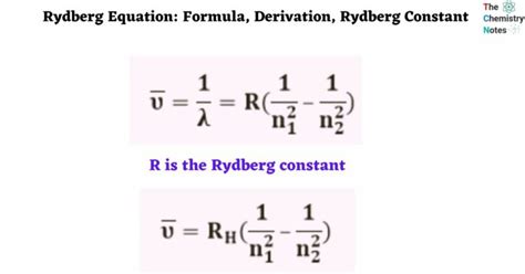 Rydberg Equation: Formula, Derivation, Rydberg Constant