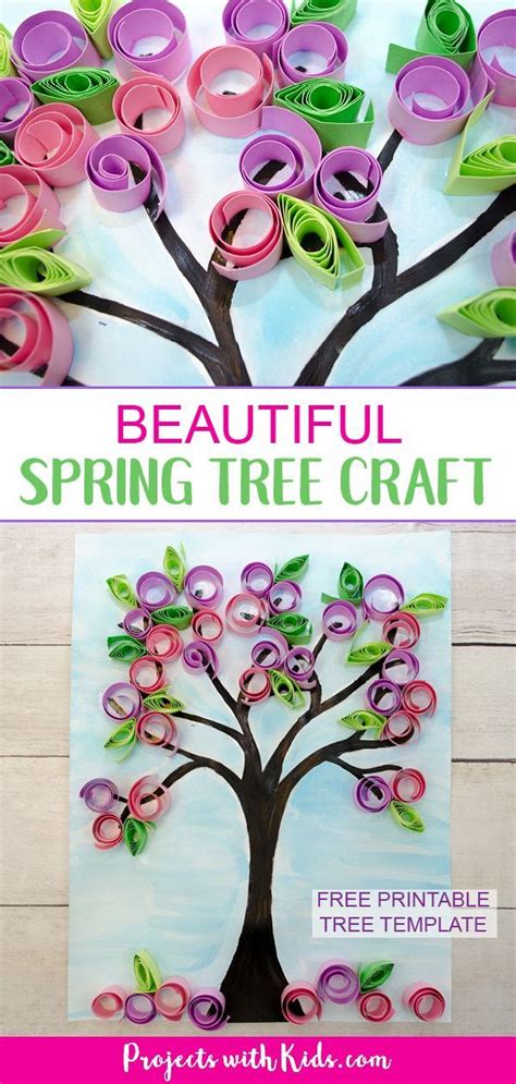 Beautiful Spring Tree Craft for Kids