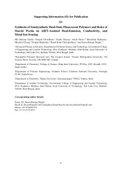 Synthesis of Semisynthetic Dual-State Fluorescent Polymers and Roles of Starch/Pectin on AIET ...