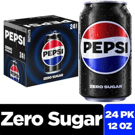 Pepsi Cola® Zero Sugar Soda Cans, 24 pk / 12 fl oz - Dillons Food Stores