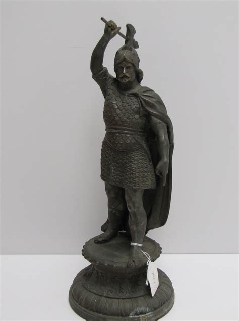 Antique Attila The Hun Statue