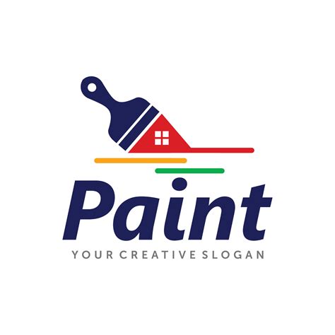 paint logo, paint services logo, paint logo vector 7874097 Vector Art ...