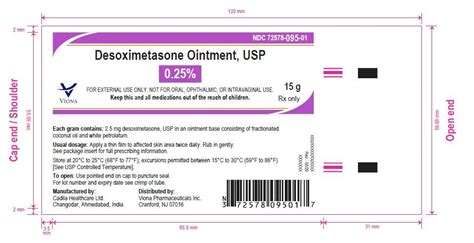 Desoximetasone Ointment - FDA prescribing information, side effects and uses