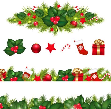 Christmas decoration Garland Clip art - Christmas Border png download ...