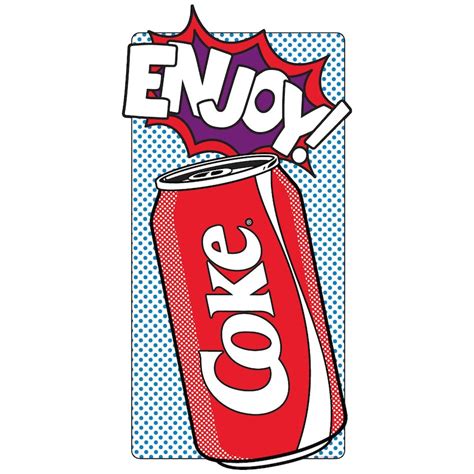 Coca-cola Coke Can Enjoy Pop Art Decal | Etsy