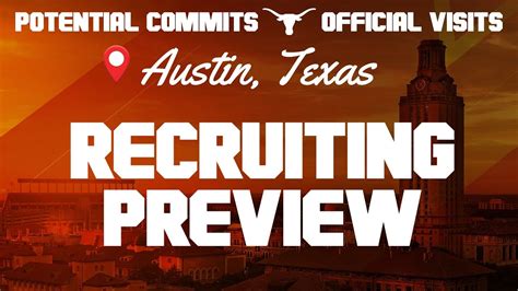 Longhorns hosting BIG group of Official Visitors | Recruiting Update ...