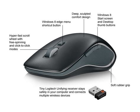 Amazon.com: Logitech Wireless Mouse M560 for Windows 7/8 - Black: Computers & Accessories