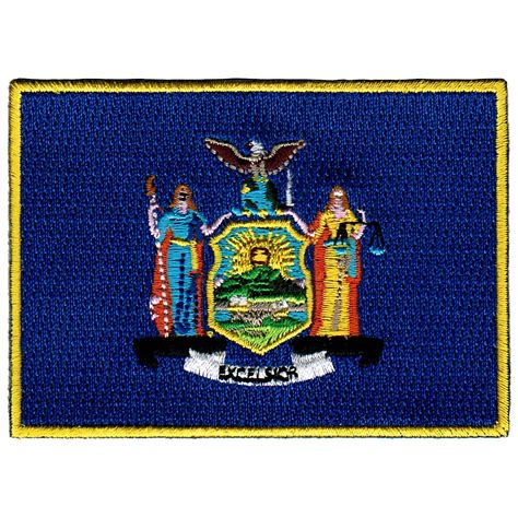 New York Embroidered Iron-On Flag Patch - Walmart.com