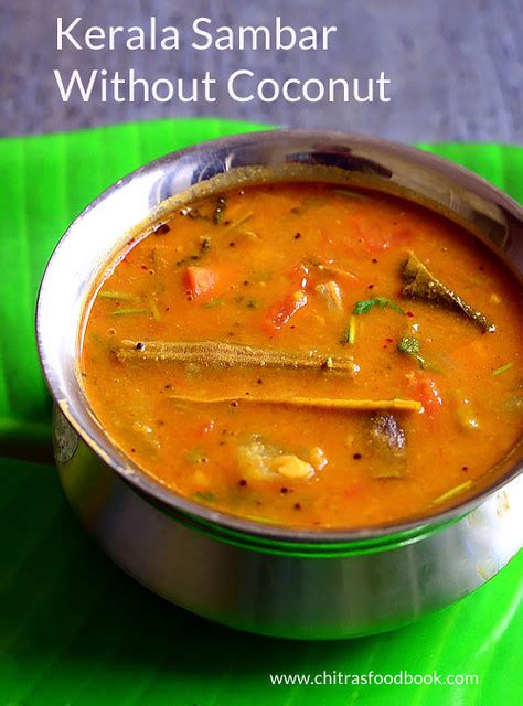 Kerala Sambar Recipe Without Coconut – Easy Onam Sadya Sambar in ...