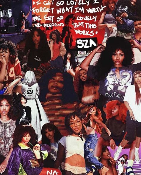 Download SZA Collage Aesthetic Wallpaper | Wallpapers.com