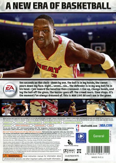 NBA Live 06 cover or packaging material - MobyGames