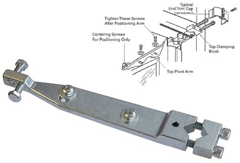 Kawneer Closer Arm for Centre Hung Commercial Door End Mount