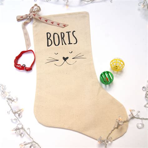 Personalised Cat Christmas Stocking | Shop Online - Hummingbird Card ...