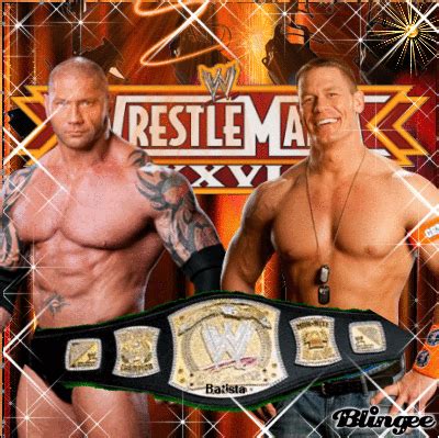 Batista Vs. John Cena WrestleMania XXVI WWE Championship Picture ...