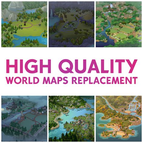 The Sims 4 High Quality World Maps Replacement 1.93.129 Download on ...