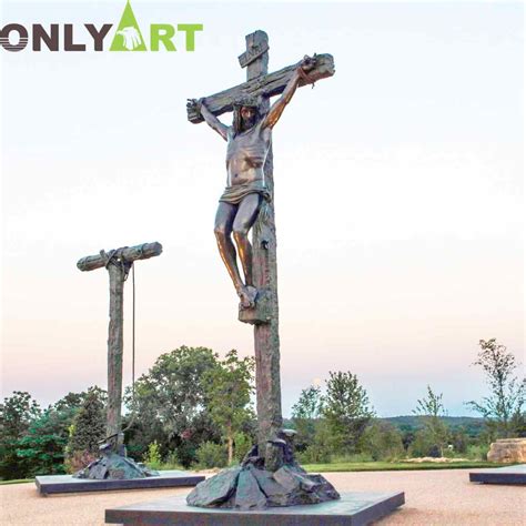 Jesus Crucifix Statue Bronze Jesus On Cross Sculpture | onlyart sculpture co.,ltd