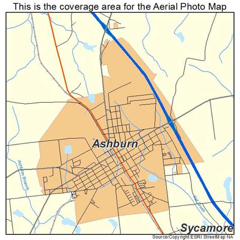 Aerial Photography Map of Ashburn, GA Georgia