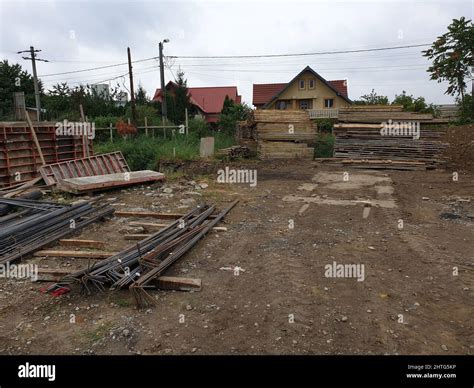 Empty lot for the construction of houses Stock Photo - Alamy