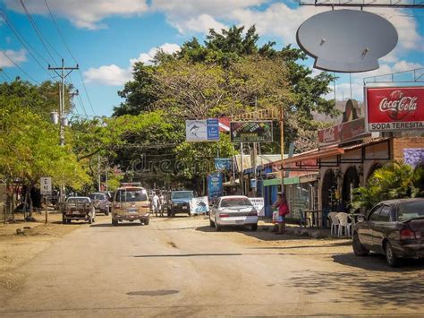 Costa Rica Image of Coco Beach Editorial Stock Photo - Image of town ...